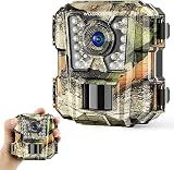 WOSPORTS Mini Trail Camera,24MP 1080P HD Game Camera Motion Activated with IR Night Vision Waterproof Video Deer Cam for Outdoor Wildlife Monitoring