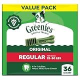 Greenies Regular Dental Dog Treats, Original Chicken Flavor, 36 Count