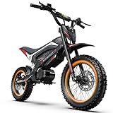 3000W Electric Dirt Bike for Teens, 48V 21AH Battery, 40 MPH Top Speed, 50 Mile Range, Hydraulic Brakes & Full Suspension,Magnetic Cut-Off Switch – Off-Road Motorcycle for Teens
