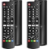 (Pack of 2) Universal Remote for LG Smart TV, Compatible with All LG TV Remote Control LCD LED OLED UHD HDTV 3D 4K Smart TV Models, Replacement Remote with Netflix Amazon Shortcuts Key