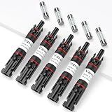 Vansdon 10A Solar Fuse Holder Inline 5PCS for Solar Panel and Controller
