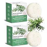 2 Pack Rosemary Hair Shampoo Bar,Deep Cleansing for Scalp Hair Loss Shampoo Soap,Organic Hair Oil Control,Solid Shampoo for Hair Growth, Refreshing and Hydrating Soap for Stocking Stuffers Women Gifts