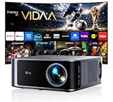 Outdoor-Projector-4K [VIDAA Live TV/40W Dolby/920 ISO] with WiFi6 and Bluetooth Compatible with Netflix, Smart Projector, AI Voice Control & Auto Focus, HDR10, Movie Proyector for Ceiling Home Theater