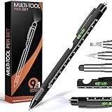 Fathers Day Dad Gifts from Daughter Son Wife, Easter Gifts for Men, 9 in 1 Multitool Pen, Cool Tools Gadgets Birthday Christmas Stocking Stuffers for Husband Him Adult Dad