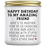 Jonico Happy Birthday Gifts for Women Best Friend, Lavender Candle