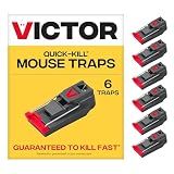 Victor Quick-Kill Mouse Traps, 6-Pack