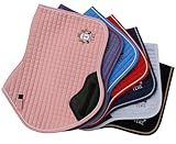 T TEKE Close Contact Saddle Pads,100% Cotton English Saddle Pads for Horses with Moisture-Wicking and Breathable Lining