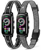 UJYOIIY Bark Collar, 2 Pack Dog Bark Collar for Large Medium Small Dogs, Rechargeable Anti Barking Device for Dogs, Smart Training Collar with Beep Vibration 5 Sensitivity, Dog Bark Deterrent Devices