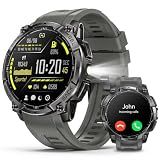 Military Smart Watch for Men, Built-in GPS, Bluetooth Call, 3ATM Waterproof