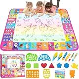 Water Doodle Mat, Kids Drawing Toys for 3 4 5 Year Old Boys Girls Gifts