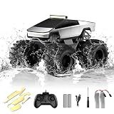 Amphibious Remote Control Car, 1:18 Monster Truck Toys for Boys RC Cars
