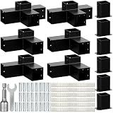 Pergola Kit for 4"x4" Lumber Heavy Duty Steel Brackets 2mm Thick