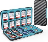HEIYING Memory Card Case for SD/TF Cards,Portable SD Card Holder Storage Case Compatible with 20 SDXC SDHC and 20 TF Cards Slots