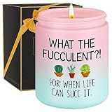 Miracu Succulent Candle, Get Well, Cheer up, Plant Lover Gifts for Women