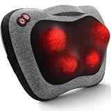 VIKTOR JURGEN Shiatsu Back Massager with Heat for Pain Relief, Gray