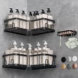 Veken Corner Shower Caddy 3-Pack, Advanced Rustproof Design&Stable Storage