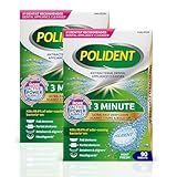 Polident 3 Minute Antibacterial Dental Appliance Cleanser Tablets, Retainer Cleaner Tablets, 90 Count (2 Pack)