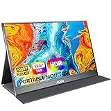 MNN Portable Monitor 15.6inch FHD 1080P USB C HDMI Gaming Ultra-Slim IPS Display w/Smart Cover & Speakers,HDR Plug&Play, External Monitor for Laptop PC Phone Mac (15.6'' 1080P)