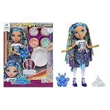Rainbow High Rainbow Shimmers with Slime – Skyler, Blue 11” Fashion Doll, Create a Rainbow Doll, Slime Kit, Pet Bunny, Kids Gift 4+