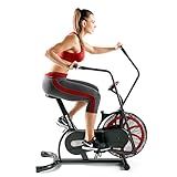 Marcy Fan Exercise Bike with Air Resistance System – Red and Black – NS-1000