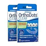 OrthoDots CLEAR Wax Alternative, Sticks Better Than Dental Wax 2pk (24ct)
