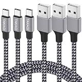 USB C Cable Fast Charging Nylon Braided 3Pack 6ft USB A to Type C Cord
