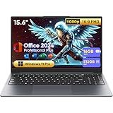 HYPERSTRIX 15.6" Window 11 Pro Laptop Computer,Core m3 (up to 3.40 GHz) 16GB RAM 512GB SSD,MS Office Ultra-Thin and Lightweight Notebook PC with FHD 1920x1080 Display,Dual Band WiFi 5, BT5.0