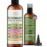 Blend Of Pure Rosemary Oil For Hair Growth 6 Fl Oz With Castor, Batana Oil