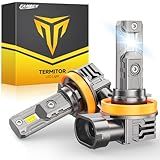 FAHREN Upgraded H11/H9/H8 Bulb, 45000LM 900% Ultra-Bright Real 1:1 Mini Size H11, 6500K Cool White H11 Light bulb, Quick Install No Adapter Needed, Pack of 2