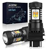AUXITO 3157 Switchback LED Turn Signal Bulbs, 3157 LED Bulb White and Amber Dual Color 3057 3457 4157 LED Bulbs with 3030 Chipsets for Turn Signal Lights Parking Lights Tail Lights, (Pack of 2)
