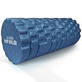 The Original Body Roller - High Density Foam Roller Massager for Deep Tissue Massage of The Back and Leg Muscles - Self Myofascial Release of Painful Trigger Point Muscle Adhesions - 13" Blue