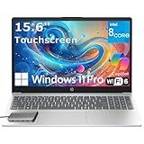 HP Touchscreen Laptop Computer for College Student Home Study, 32GB DDR4 RAM, 1TB PCIe SSD, Intel Processor 8-Core, 15.6" FHD, WiFi 6, Bluetooth 5.4, Webcam, Moonlight Blue, Windows 11 Pro, Type-C HUB