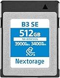 Nextorage Japanese CFexpress 4.0 Type B 512GB Memory Card Max. Read Speed 3900MB/s Max Write Speed 3400MB/s NX-B3SE512G CF Express 4.0 typeb Nextorage (512GB)