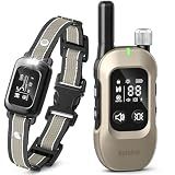 2-in-1 Dog Bark & Shock Collar with Remote, 4500FT Training Range