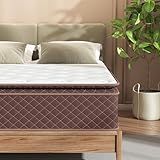 Swbvs Full Mattress, 12 Inch Pillow Top Full Size Mattress – Plush Comfort with Pocketed Coils & Pressure Relief – Ideal for Side Sleepers, Motion Isolation & Back Pain Relief,Medium Firm