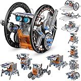 Dioju 13-in-1 Solar Robot Toys for Ages 8 9 10 11 12 Year Old Boys Girls, STEM Science Kits for Kids Age 8-12, Building Experiments Robotics Kit STEM Projects for Kid Christmas Birthday Gifts (Gray)