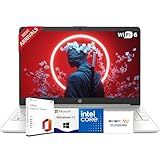 HP 15.6'' Business and Student Laptop Included with Microsoft Office, Intel Powerful Processor, 16GB RAM, 1TB SSD, Ultra Quiet Design, Long Battery Life, Wi-Fi 6, Bluetooth 5, Windows 11 Pro. WOWPC