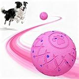 hipibbo Interactive Dog Ball Dog Toys - Automatic Moving and Rolling Dogs Toy for Medium Large Dogs, Motion-Activated Dog Stimulation Toy for Boredom Relief to Keep Them Busy, Waterproof(Pink)