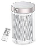 DREO Space Heater, Portable Electric Heaters for Indoor Use with Thermostat and Remote, 2024 Upgraded, Digital Display, 12H Timer, 5 Mode, 1500W PTC Ceramic Fast Safety Heat for Office Bedroom Home