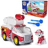 Paw Patrol Fire Rescue: Marshall Rescue Fire Engine with Action Figure & Projectile Launcher & Toy Truck, Kids Toys for Boys & Girls Ages 3 and Up