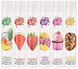 Wet 6-Pack Flavors Sampler Collection - Strawberry, Watermelon, Passion Punch, Tropical Explosion, Chocolate Chip Cookie, and Cupcake Lubes | Made Without Parabens, Travel-Friendly, 1 fl oz Each