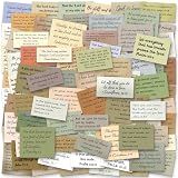 Bible Verse Stickers, Vintage Christian Quotes (120 PCS Unique (Mix 1))