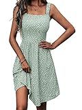 HUHOT Sun Dress Womens Spring Casual Summer Dresses for Women 2025 Island Beach Graduation Cute Vacation Wedding Guest Dresses for Women Boho with Pockets Sun Dresses for Women 2025