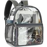 Fammart Clear Backpack Stadium Approved 12x6x12, Toddler Kids Boys Girls Backpack Clear Bag for School Concert Work Sport Event