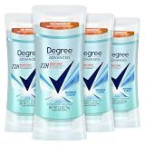 Degree Advanced Antiperspirant Deodorant 4 count 72-Hour Sweat & Odor Protection Shower Clean Antiperspirant for Women with MotionSense Technology 2.6 oz