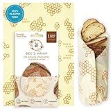 Bee's Wrap Beeswax Wraps for Bread - Beeswax Bread Wrap for Sourdough & Bread Storage - Plastic Free Made in USA Reusable Natural Food Wrap - Honeycomb
