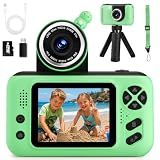 Makolle Kids Camera, Birthday Gifts for Boys and Girls Age 3-8, Green