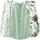 Yoofoss Baby Sleep Sack 0-6 Month 0.5TOG 100% Organic Cotton 2-Way Zipper