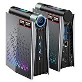 ACEMAGICIAN S3A Mini PC, Ryzen 7 H 255 (Up to 4.9GHz, 8C/16T), Radeon 780M Graphics, 16GB LPDDR5 RAM, 512GB PCIe4.0 SSD, Mini Desktop Computer for Content Creation, Programming, Gaming & Home Office