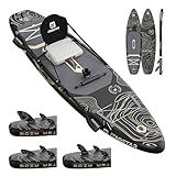 iTAOSTAR A02A 35" Extra Wide Paddle Board, Stand Up Paddle Board with Seat, Stable Wide Inflatable Paddle Boards for Adults/Family/Youth of All Skill Levels